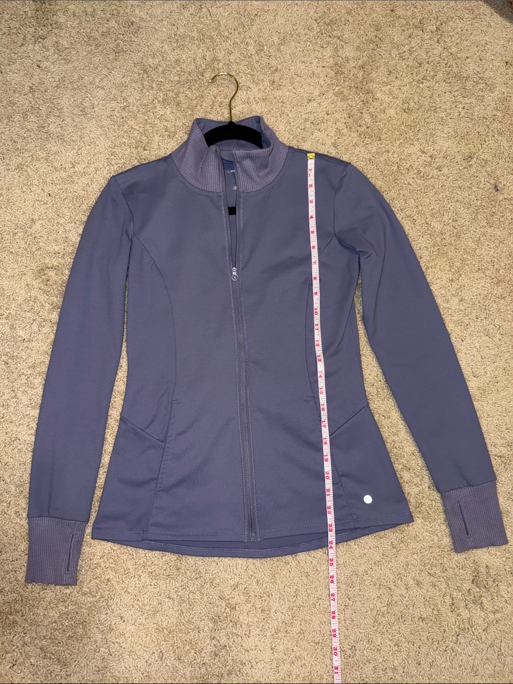 Layer 8 Lavender Zip-Up Athletic Activewear Jacket // XS - Picture 7 of 9